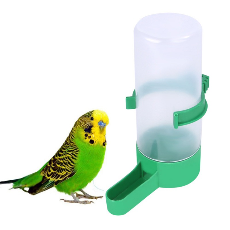 Alimentador de bebedero de agua para pájaros con Clip, botella dispensadora de suministros para pájaros, cuencos para mascotas, jaula para loros, 2 uds.