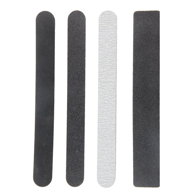 10 stks/partij Grijs zwart Straight 180/240 Schuren Bestand Vierkante Hout Bestand Manicure Acryl UV Gel Nail Art Tool