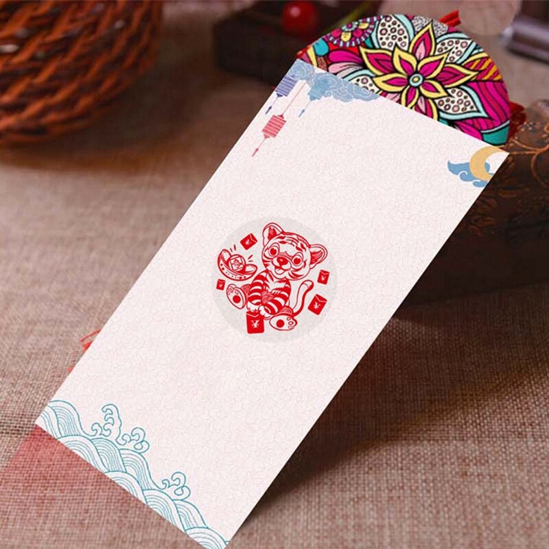 2 Pack Year Sticker Fu Character Sticker Year of the Tiger Chinese Year Decoration Sticker