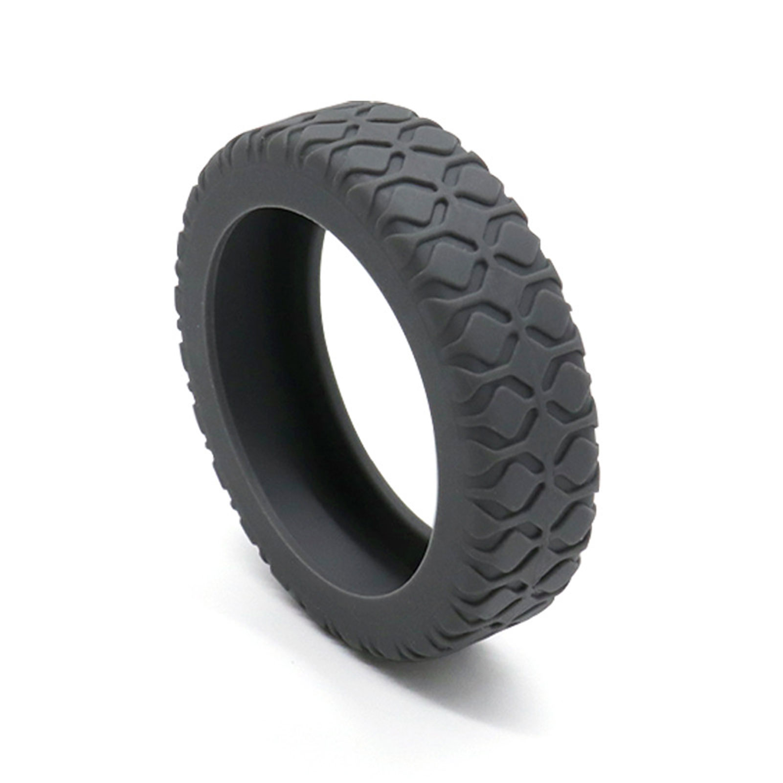 Protecteur de roues de bagages, petites pièces, housse de Protection en Silicone résistante à l'usure pour la plupart des roues Spinners: L / Gris clair