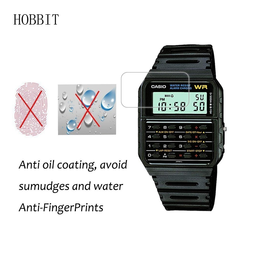 3PACK Nano Explosion-proof Screen Protector For Casio CA53W-1 DBC611G-1D EAW-DBC-32-1AV DBC-32D-1ADF Men&#39;s Casual Watch LCD Film