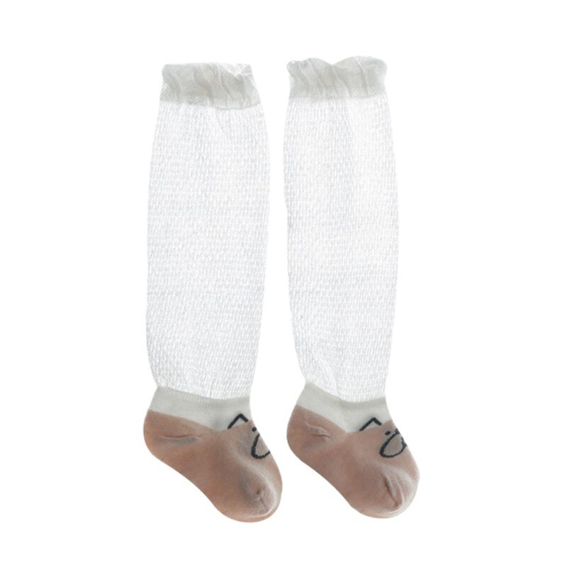 2019 del bambino Della Ragazza Carino Calzini E Calzettoni Maglia del Cotone di Disegno Lungo Calzini E Calzettoni Partito Neonato Bambini Molle Presepe Gamba più caldo: D / 12m