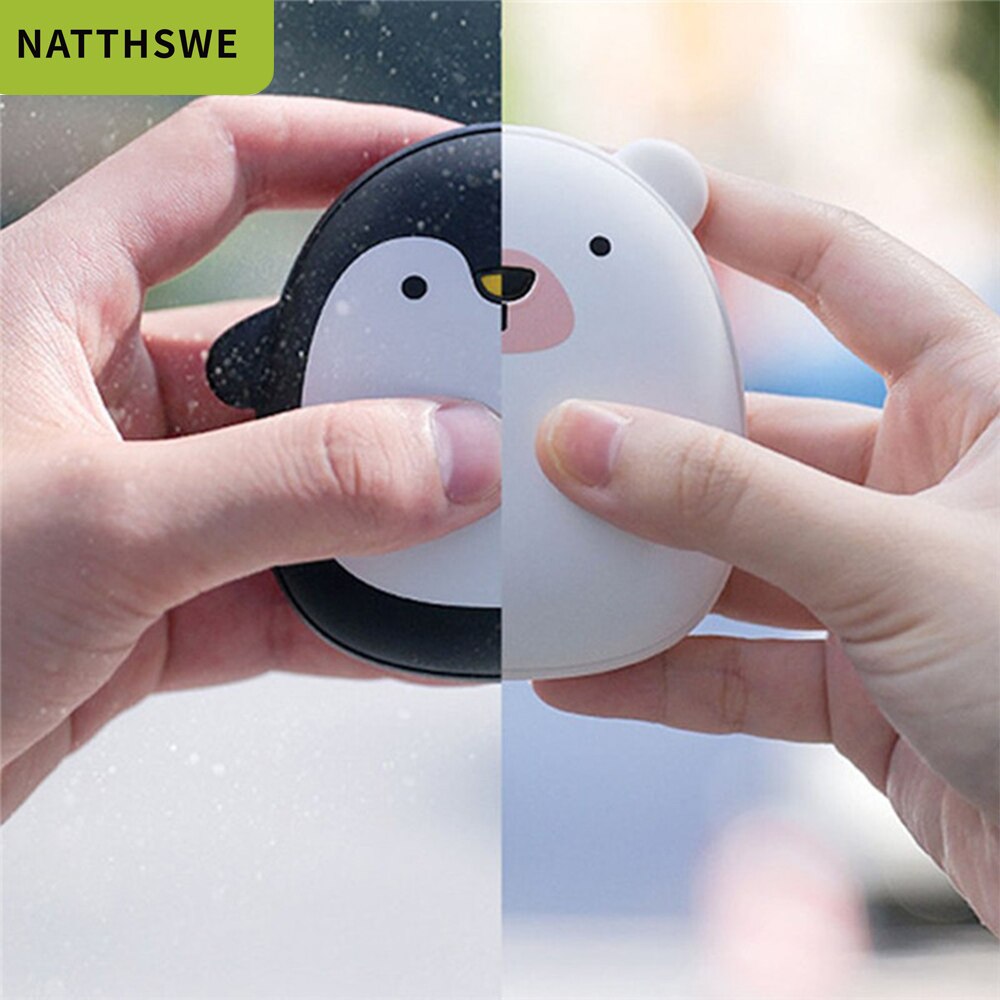 NATTHSWE Nette Tier Hand Wärmer 8000mAh Kapazität Mobile Power Bank Tragbare Elektrische Warme Baby Externe Batterie