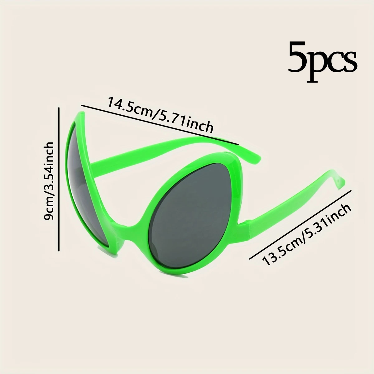 Lunettes de soleil extraterrestres drôles, accessoires de cosplay, costume d'Halloween, accessoires de fête, 1PC, 3PC, 5PC: Bleu profond