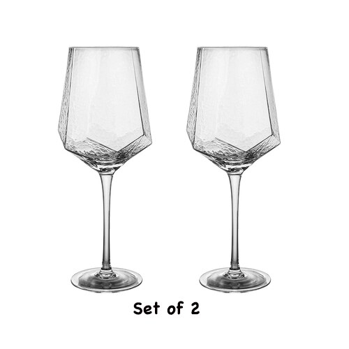 2 stk guld, hamret, champagneglas, vinglas, bæger-champagneglas sæt  of 2: Klar 550ml