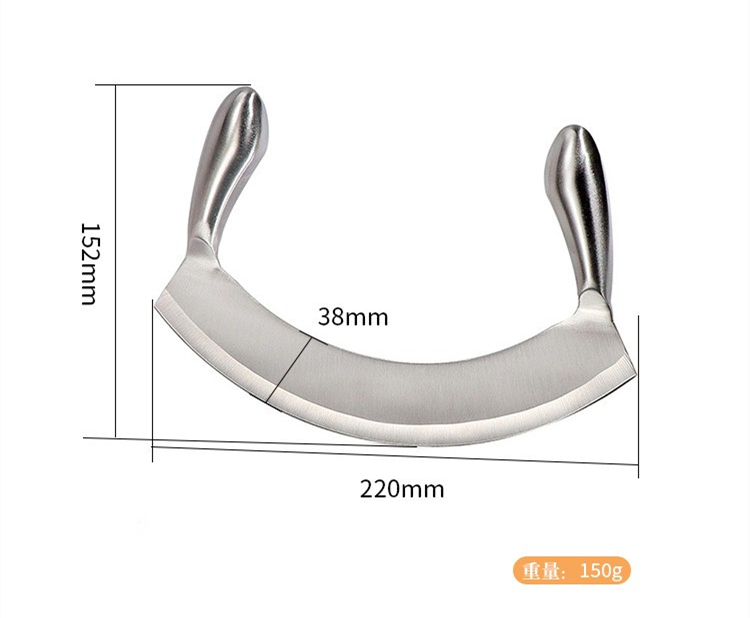 Aixingru-Schaukel-Pizza messer Gerät-setzt, Fahrrad-Rund messer, Utensilien, Bäckerei zubehör, Küchen werkzeuge aus Metall: Licht Gelb