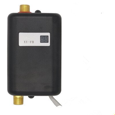 3800W Water Heater Mini Tankless Instant kitchen Heating Thermostat US Plug Intelligent Energy Saving Waterproof 10166: black / UK Plug