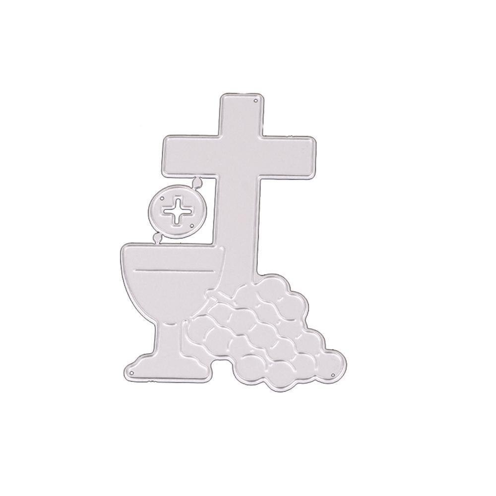 Crafts Metal Steel Cutting Die Cross Flower Square Cards Scrapbooking For DIY Dies Frame Paper/photo Stencil Embossing C7I6: D