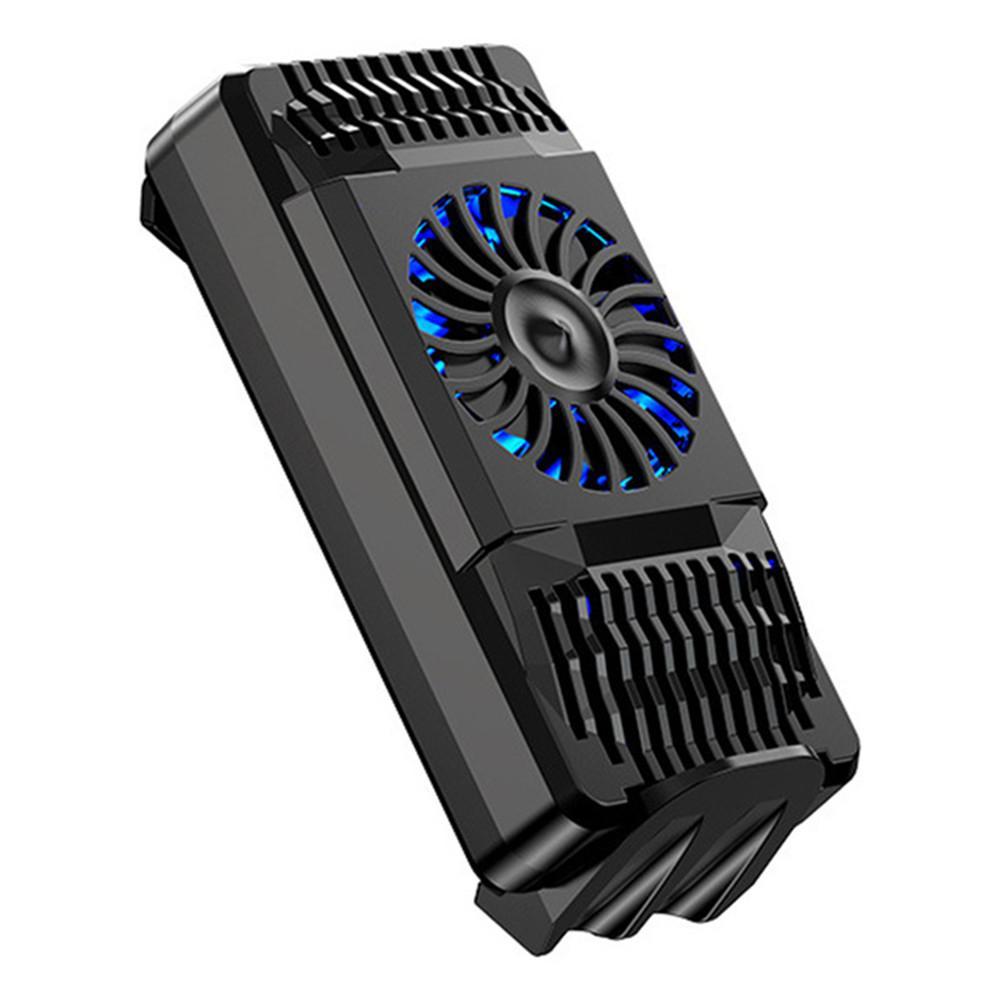 Mobiele Telefoon Radiator Game Koelventilator Handvat Beugel Spel Radiator Stille Koeler Voor Iphone Huawei Samsung 4-7 Inch mobiel: black