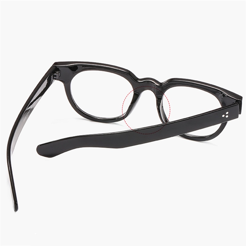 Longkeeper cat eye briller ramme mænd kvinder sorte briller retro runde klare linse optiske briller