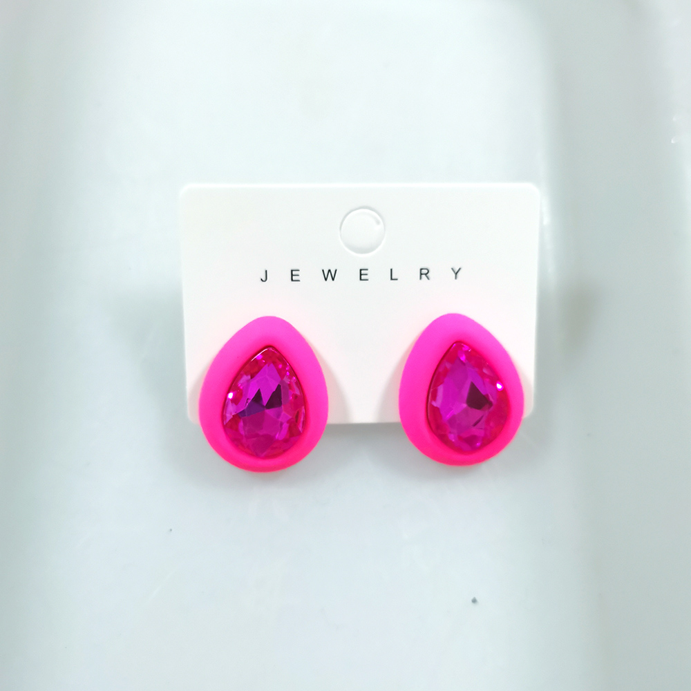 Strass oorbellen voor vrouwen vierkante oorknopjes pendientes 2023 trend geometrische kantoor feestcadeau mode-sieraden: Antique Bronze Plated