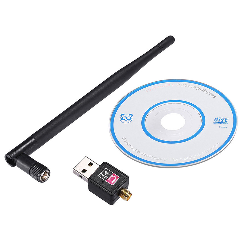 600M Usb 2.0 Wifi Router Wireless Adapter Netwerk Lan-kaart Met 5 Dbi Antenne