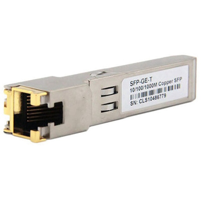 -SFP Module RJ45 Schakelaar Gbic 10/100/1000 Connector Sfp Koper RJ45 Sfp Module Gigabit Ethernet Poort 2 Pcs