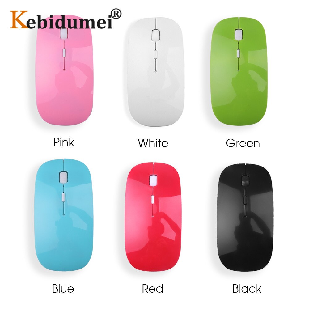 1600 DPI USB Optical Wireless Computer Mouse 2.4G Receiver Super Slim Mouse For PC Laptop