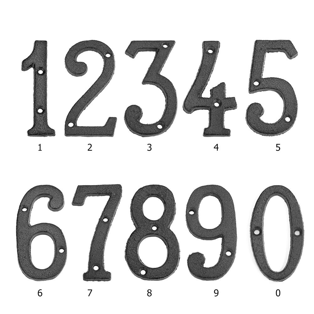 8 vellen zelfklevende vinyl letters nummers kit, brievenbus nummers