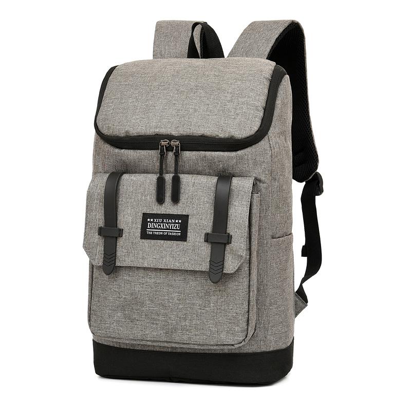 men&#39;s large capacity Backpack Laptop Backpack multi functional backpack waterproof schoolbag for teenage boys: Deep Gray