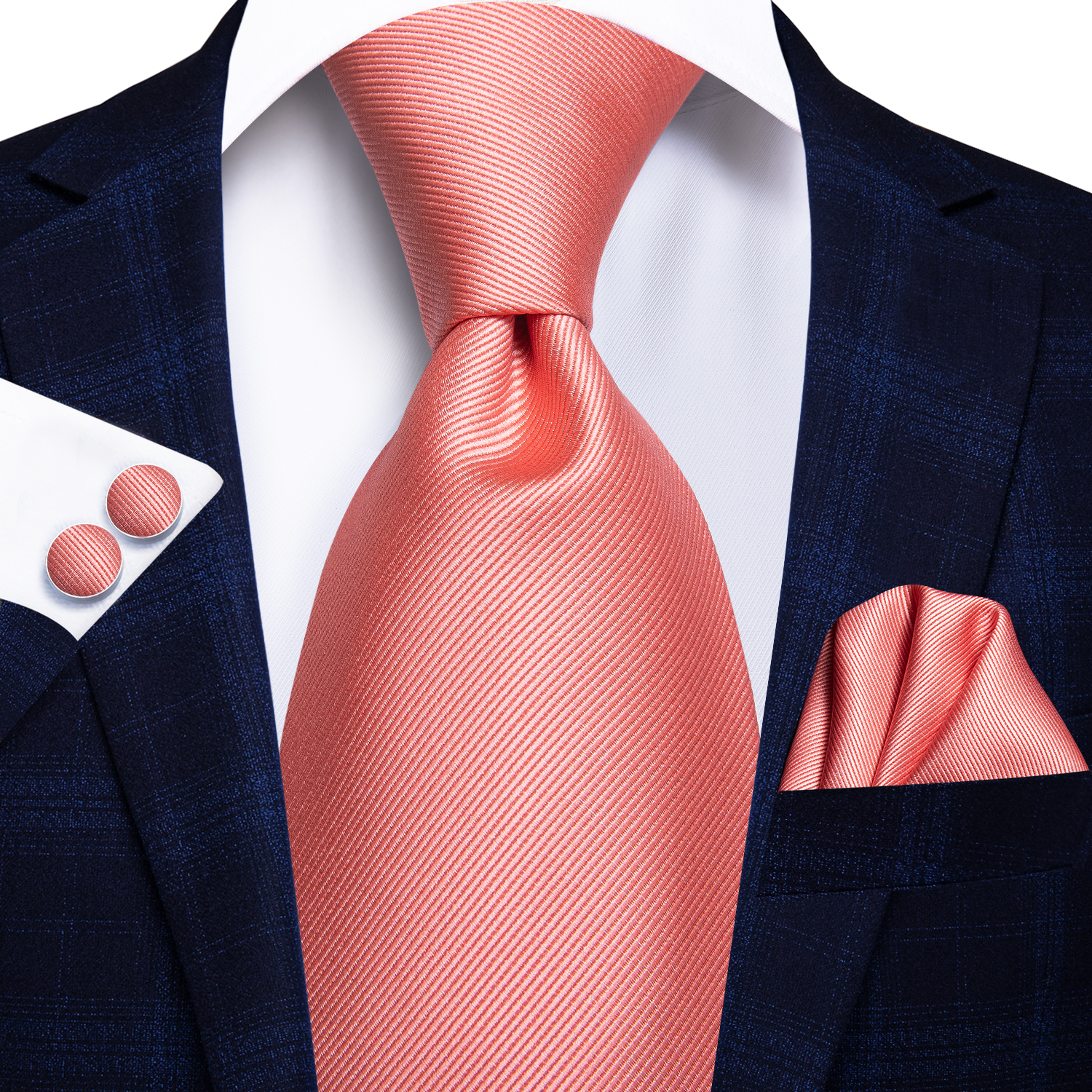 Cravate rouge en corail solide pour hommes | Cravate à Hi-Tie, en soie, style formel, Business, modèle de luxe, cravate de mariage, Gravatas, 100%: SN-3098