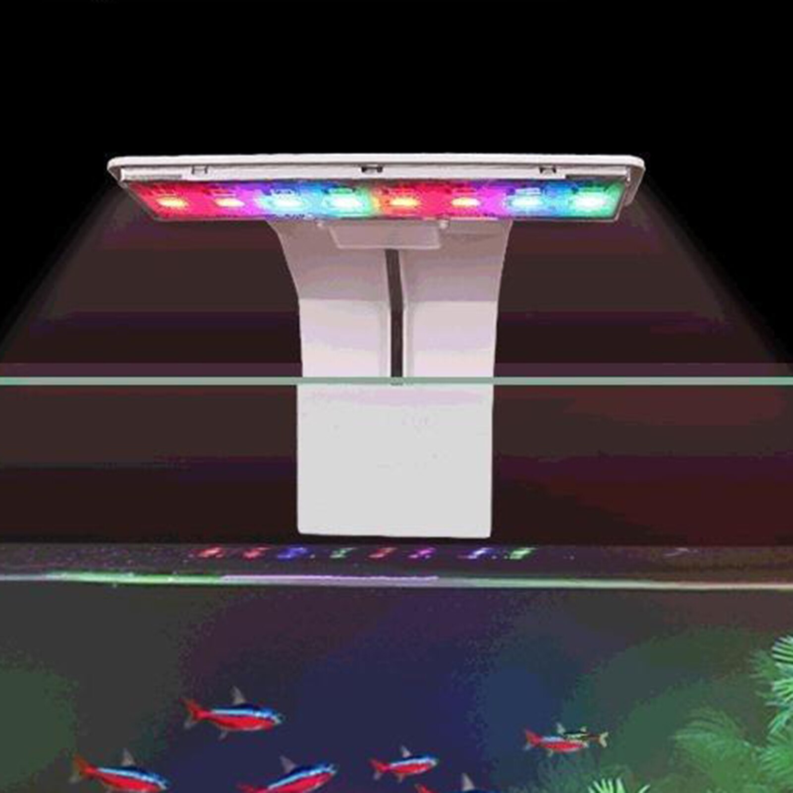 LED Aquarium Light Full Spectrums Fishing Tank Light Multi-Color 20l Aquarium Light Color Changing Small Turtle: White B