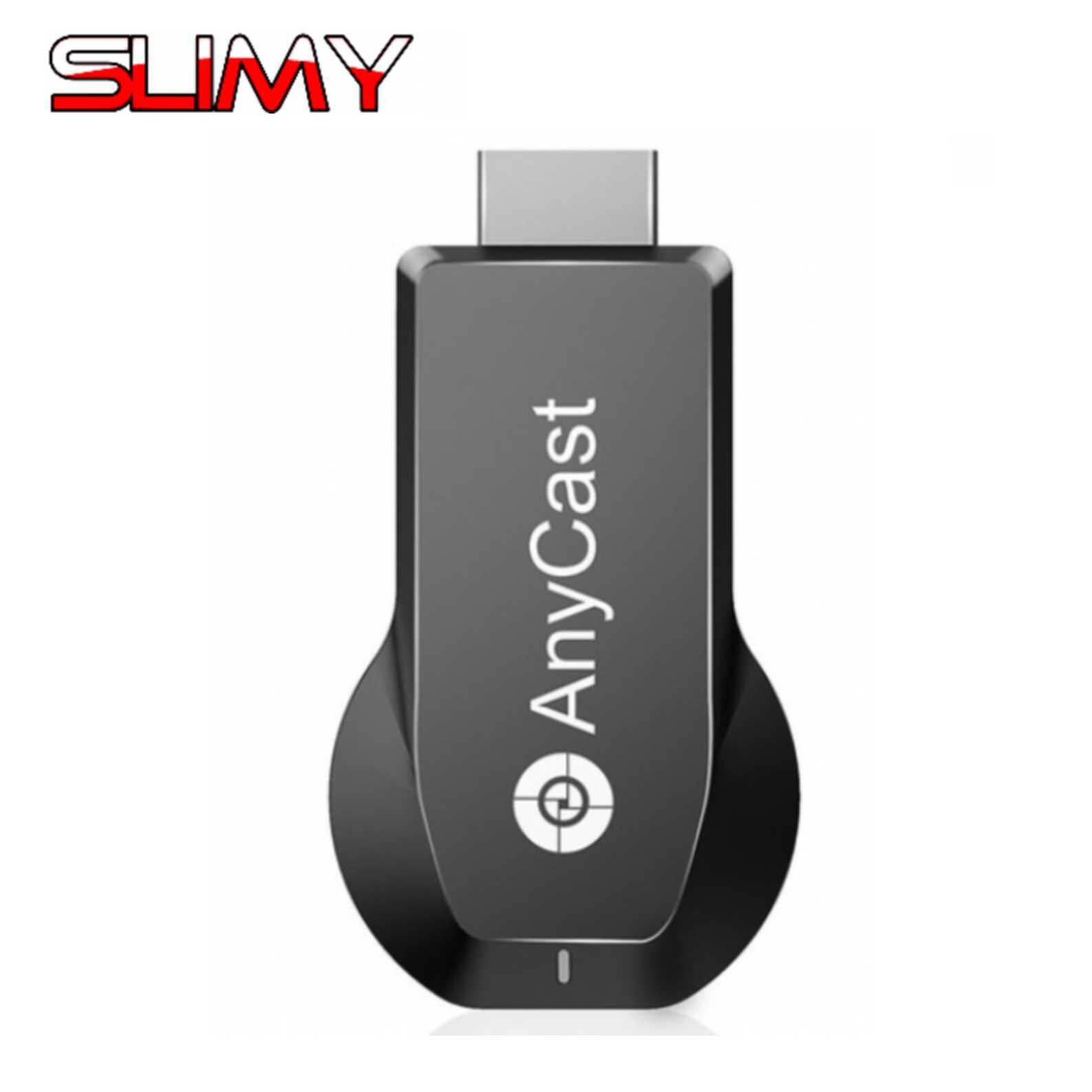 Slijmerige Anycast M100 Tv Stick Hdmi Wifi Display Telefoon Naar Tv Dongle Dual Core H.265 Decoder 4K Tv Stick dlna Mirascreen Ezcast