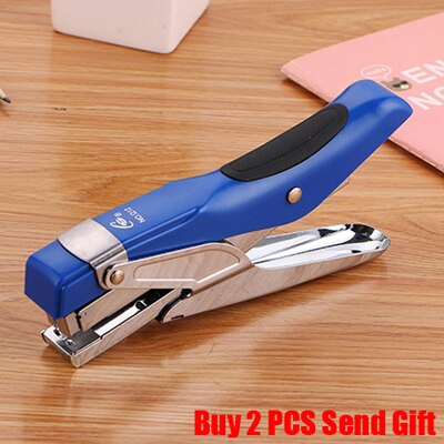 Brand Metal Luxury Good Stapler Big Size Stapler Liujin Q12: Blue