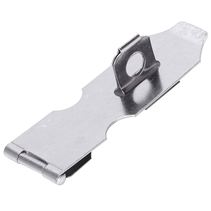 5 Pack Silver Metal Hasp Staples - Cupboard/Door Lock Hardware (3.43 Inch) - View #7