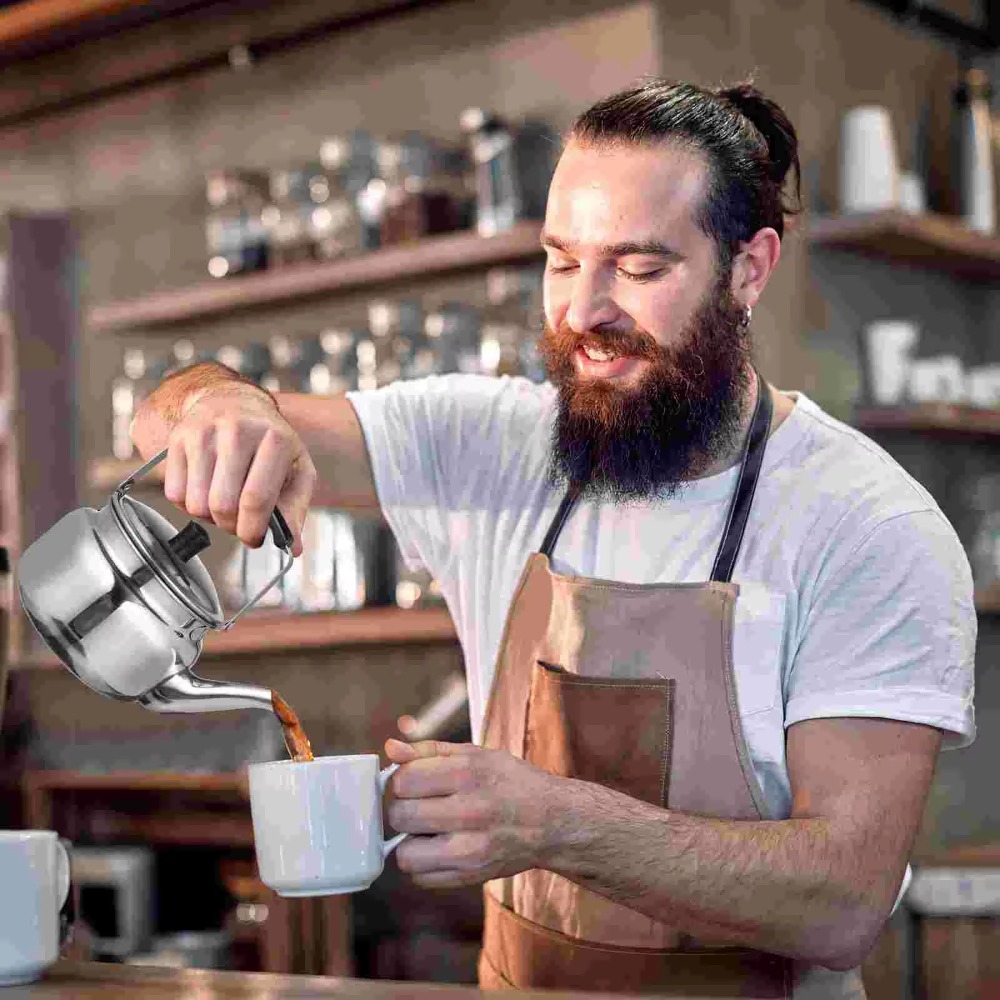 Duurzame 0.8-2L Theepot Waterkoker Roestvrij Staal Universele Gas Inductie Fornuis Waterkoker Draagbare Koffiepot Keuken Koken