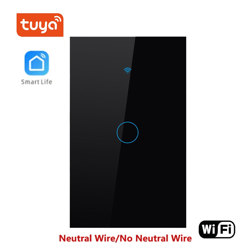 Inteligentne przełączniki Tuya Przewód neutralny USA / Nie wymaga przewodu neutralnego Światło WiFi Przełącznik dotykowy 1/2/3/4 Gang Via Alexa Google Home Alice: Bundle5