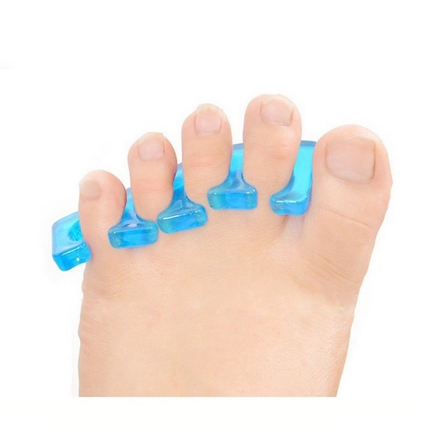 2PCS Silicone Toe / Finger Separators Feet Reusable Nail Art Manicure Pedicure Foot Braces Washable Foot Care Beauty Tools