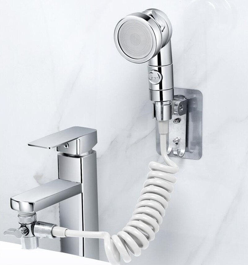 Bathroom Water Faucet External Shower Head Set Toilet Wash Basin Extend Wash Hair Artifact Hold Small Nozzle Wash Hair Shower