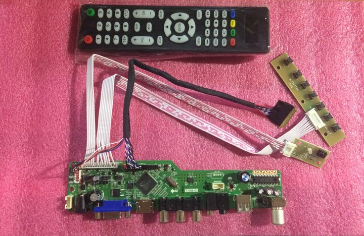 TV HDMI VGA CVBS USB Placa Controladora Do LCD de alta Qualidade T. VST59.03 Para LTN116AT02 B116XW02 V.0 LVDS 1366*768 Painel Lcd 100% Teste