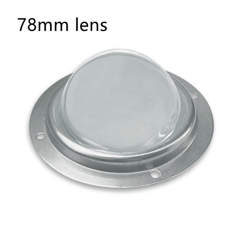 Disipador de calor LED cuadrado de 97x20mm, radiador de aluminio de 50W, para trabajo de refrigeración de chip led alto de 50W: only lens