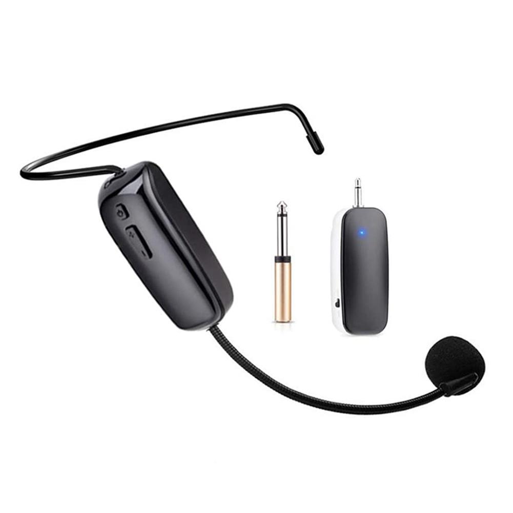 Newest 2 In1 Wireless Headset Microphone Potable Voice Amplifier UHF Handheld Loudspeaker Speech Handsfree Megaphone Radio Mic: Default Title
