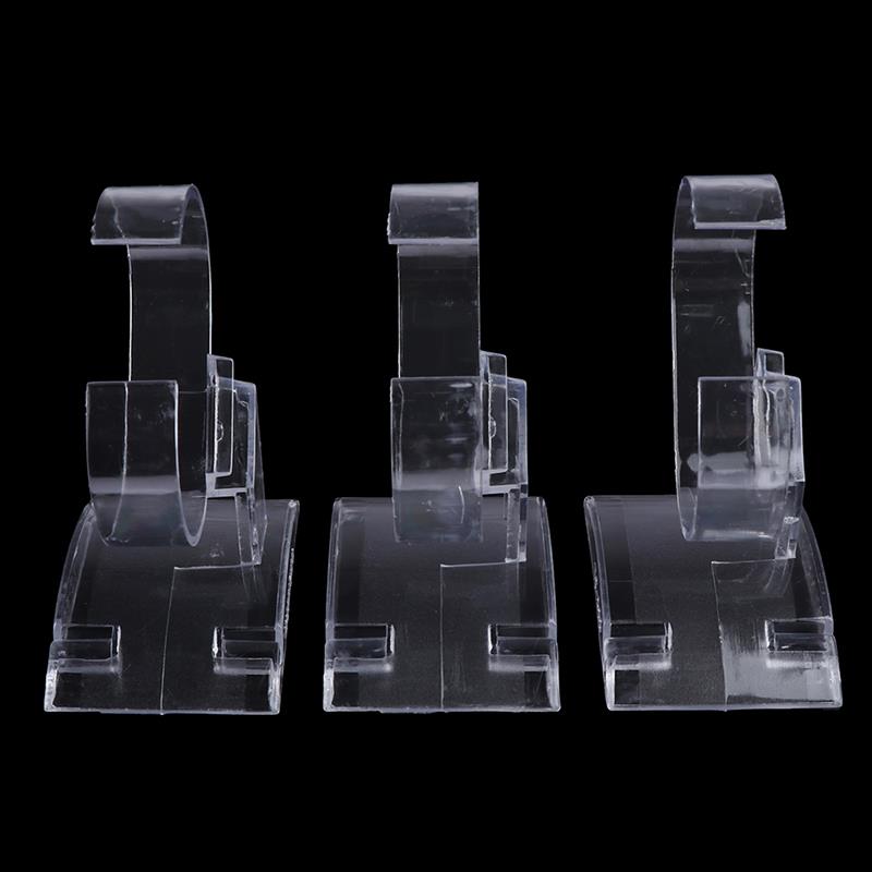 3Pcs Clear Transparent Wristwatch Stand Case Acrylic Watch Display Holder Stand Rack Showcase Tool