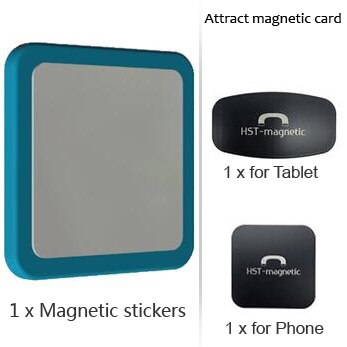 Soporte magnético de montaje en pared para tableta, accesorio de adsorción, conveniente para recoger y colocar, compatible con todas las tabletas para iPad Pro Air: blue A