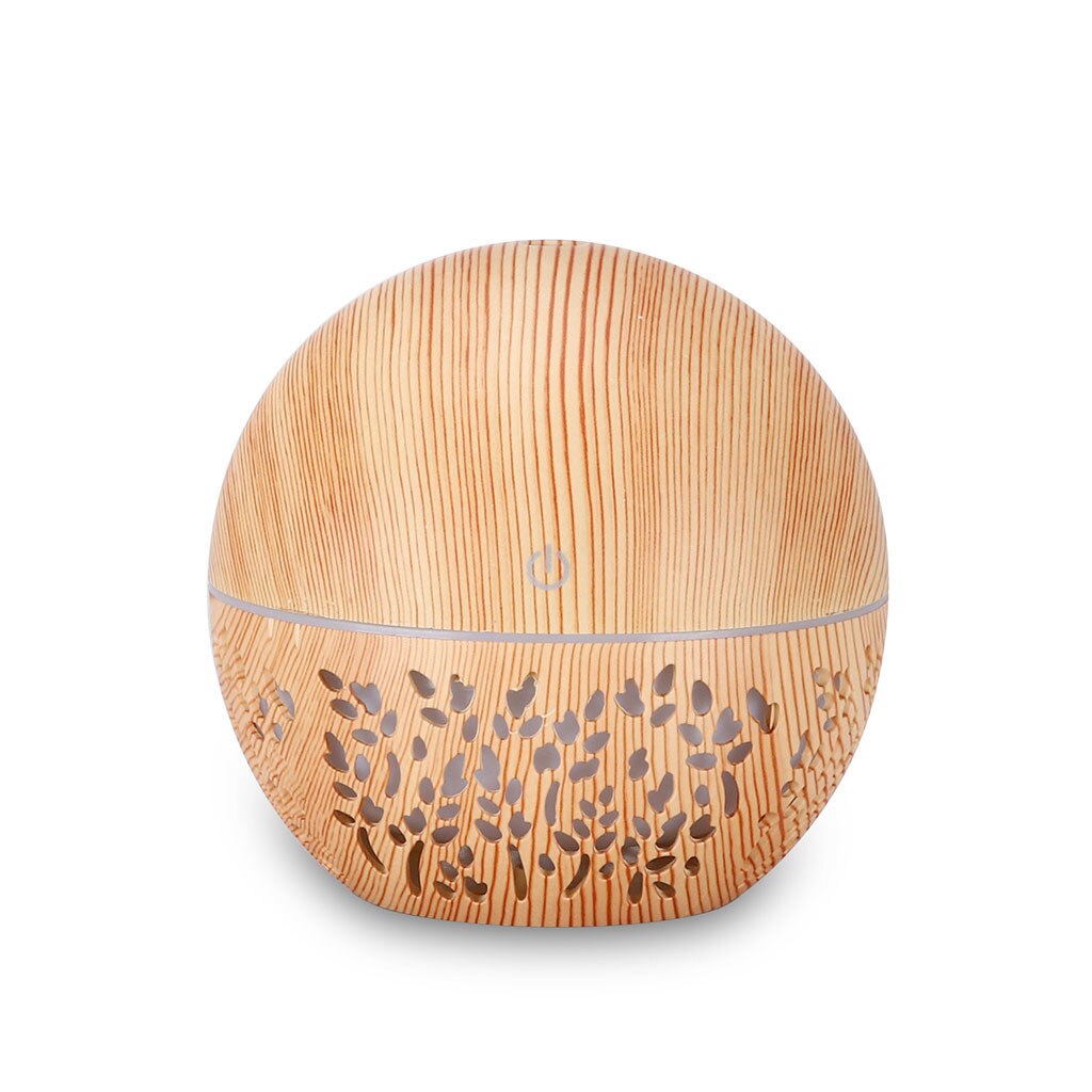 Ätherisches Öl Diffusor Ultraschall-luftbefeuchter Mit Holzmaserung Farbwechsel LED Licht Elektrische Aroma Schilf Diffusoren