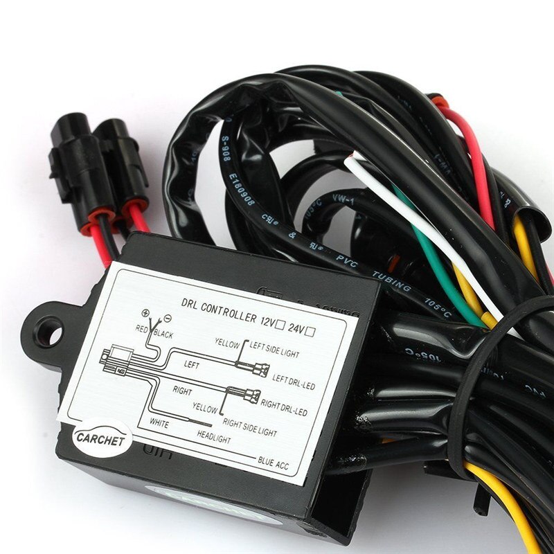Universal For DRL LED Daytime Running Light Automatic ON/OFF Relay Module Box
