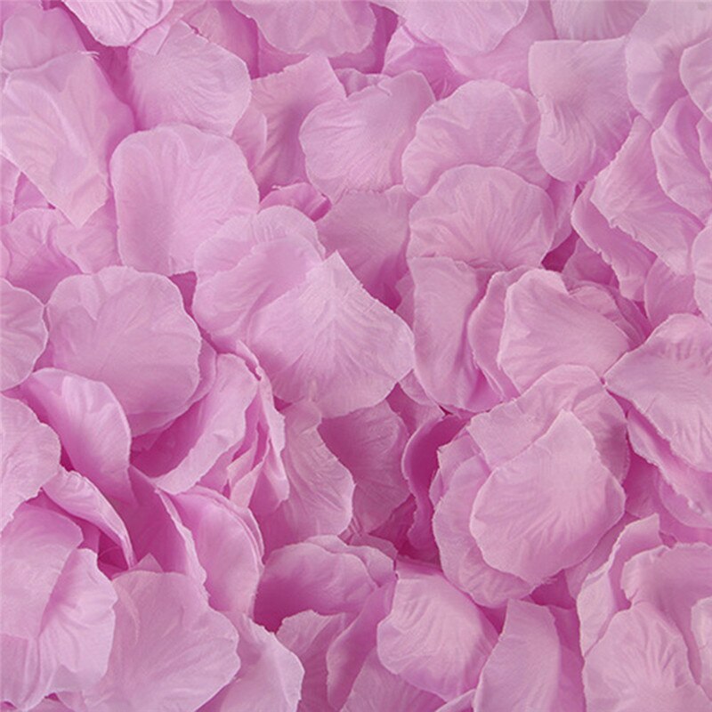 500 Stks/partij 5*5 Cm Zijden Rozenblaadjes Voor Bruiloft Decoratie Romantische Kunstmatige Rose Bloem 20 Kleuren Bruiloft Accessoires #298244: Light Purple