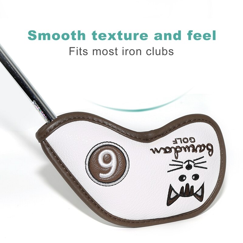 Golf Club Iron Cover Headcover Cut Cat Golf Iron Kopafdekkingen Golf Club Iron Headovers Wiggen Covers 9 stks/set