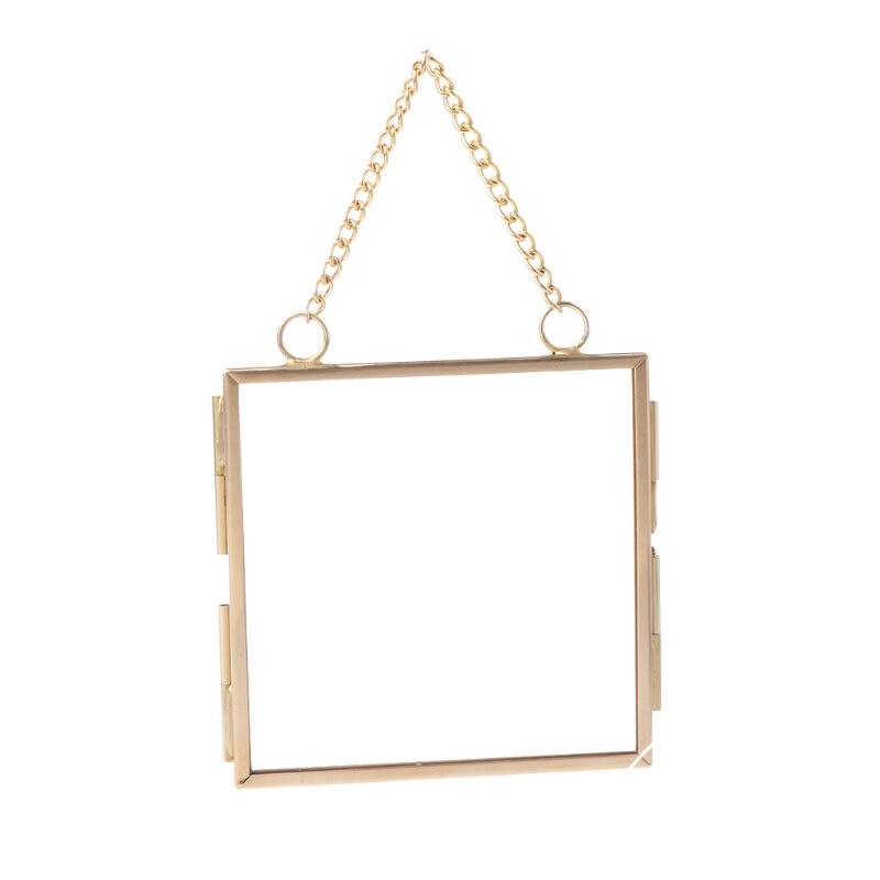 Antique bronze hanging picture picture glass metal picture frame vintage free holder hanging picture frames home decor: S