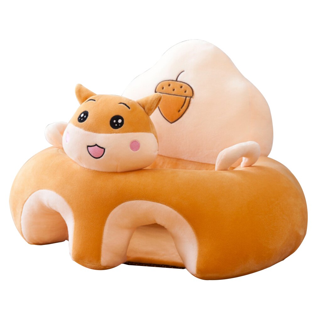 Enfants en peluche canapé Support siège bébé en peluche chaise apprendre à s'asseoir Anti-chute siège couverture enfant en bas âge nid lavable berceau canapé chaise: E