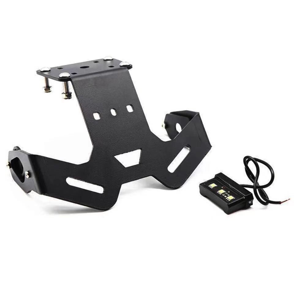 Trasero de la motocicleta soporte para matrícula marco de soporte con luz LED para Yamaha MT-15 MT15 MT 15