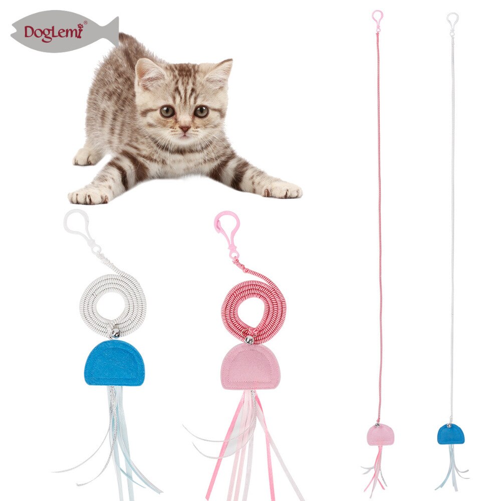 Jellyfish Cat Toys Finger Cat Teaser Pet Interative Catnip Toy