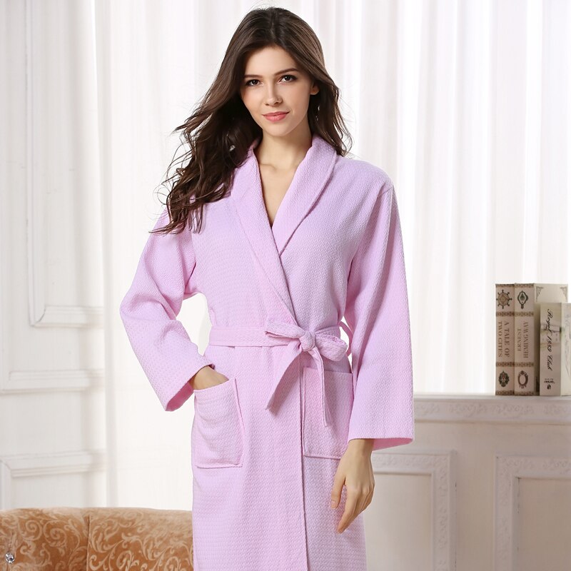 Lovers Waffle Bahtrobe Men Cotton Kimono Robe Nightgown Male Sleepwear Mens Robe Dressing Gown Badjas Wedding Bridesmaid Robes