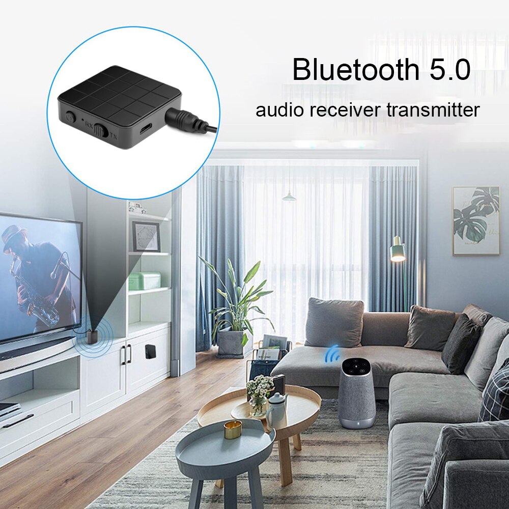 Bluetooth rca modtager 5.0 aptx  ll 3.5mm jack aux trådløs adapter musik til tv bil rca bluetooth 5.0 lydsender