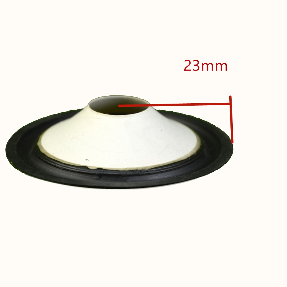4 inch Loudspeaker Woofer Paper Cone ( 100mm*90mm*75mm*25.5mm) 23mm Height With Rubber Edge White Speaker Paper Cone