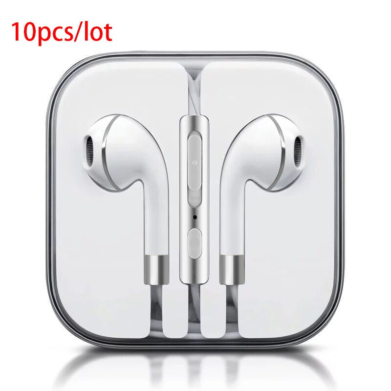 10 pieces/lot For s6 Earphone in-ear earpiece with microphone for MP3 MP4 iPhone 5 6s Samsung Galaxy S7 S6 Edge for s8 earphone
