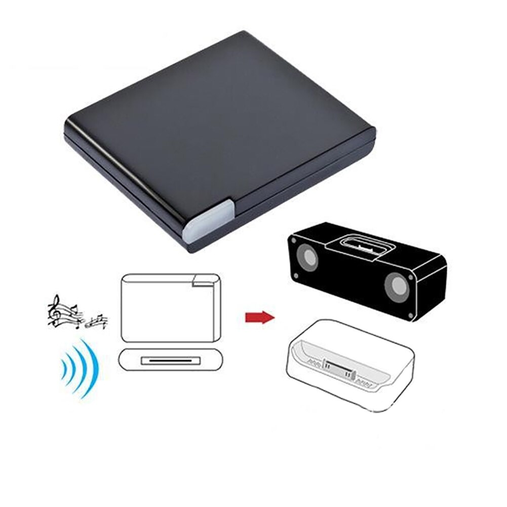 Bluetooth Receiver A2DP Music Receiver Adapter for iPhone 30 Pin Dock Station Speaker Bluetooth Adapter блютуз адаптер Black