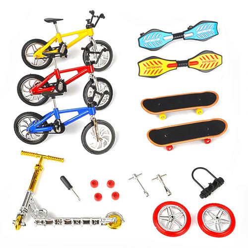 Rampe de skate pour enfants, jeu de sport, pour doigt, planches à roulettes, ensemble de pièces, touche, pour mini vélo, parc de formation, jouet,: D