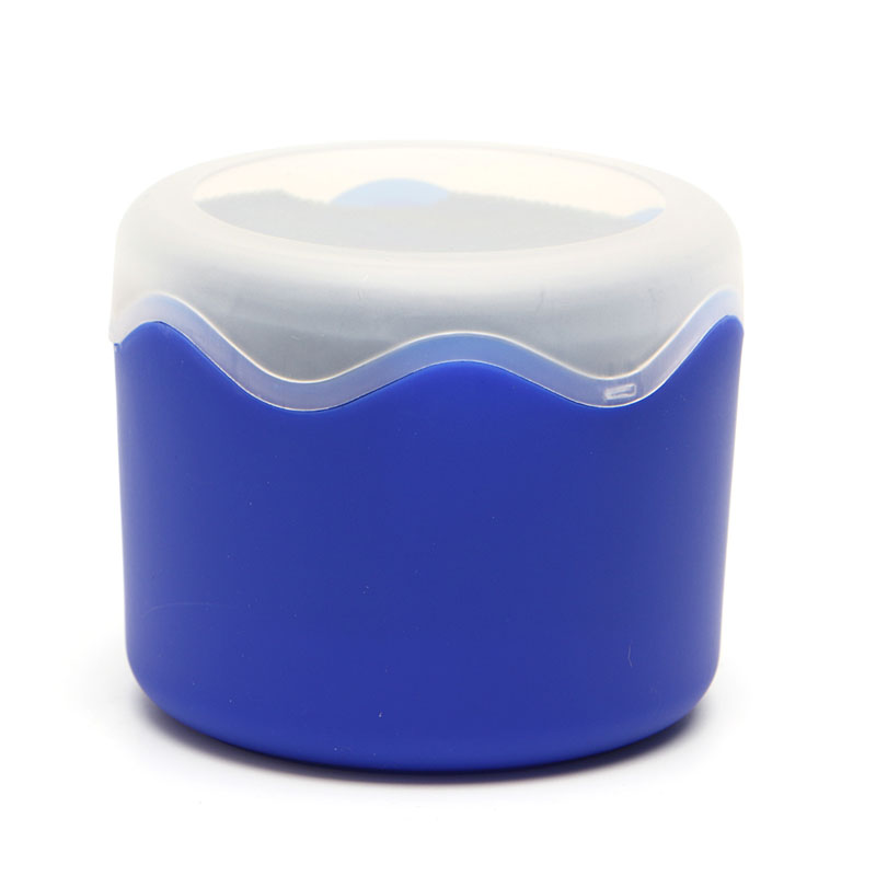 Caja de almacenamiento de reloj de pulsera de Color caramelo, caja de reloj individual de plástico con esponja, 1 unidad: Deep Blue