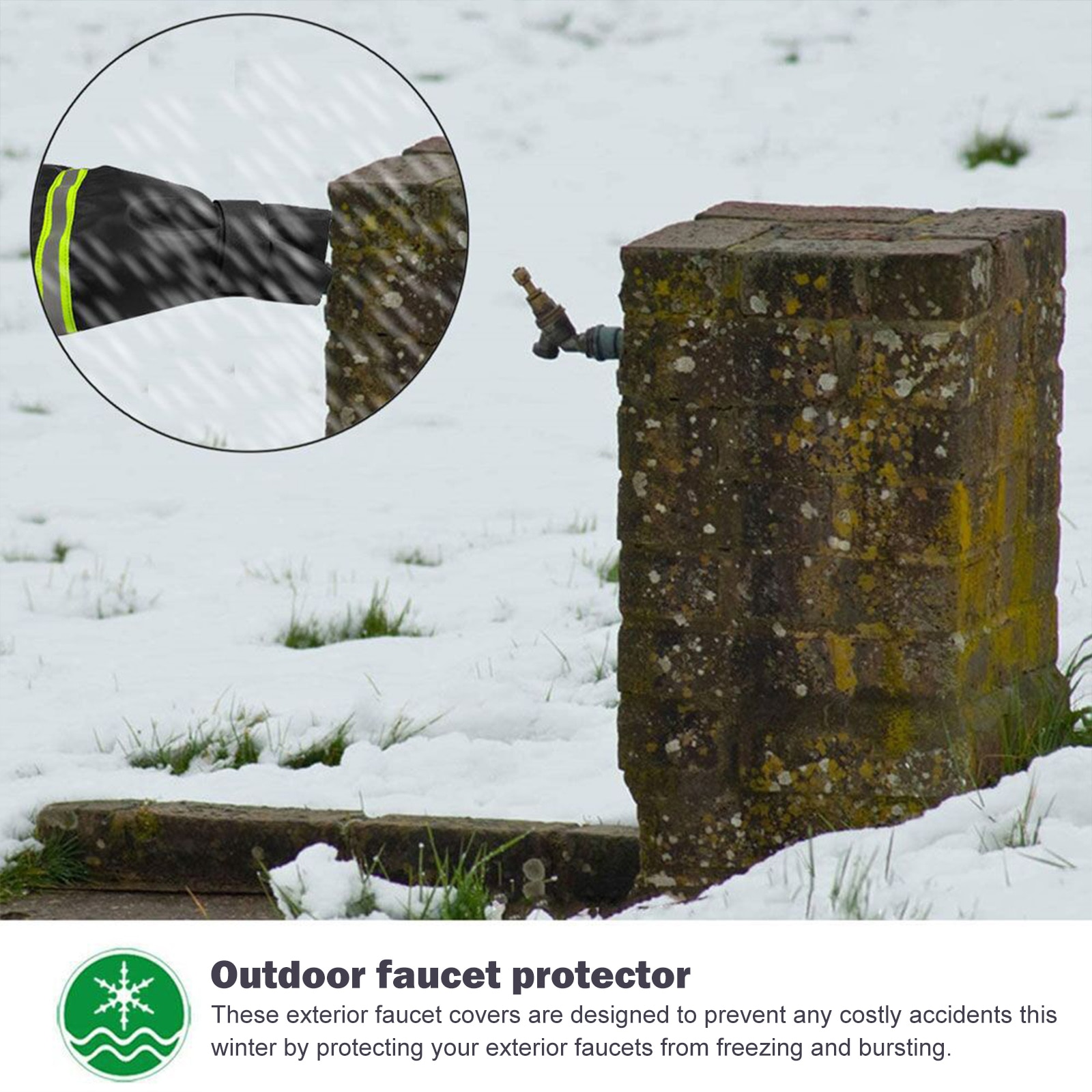 Buiten Tuin Water-Tap Cover Anti Freeze Water Pijp Bescherming Cover Vorst Protector Tuin Binnenplaats Instrumenten